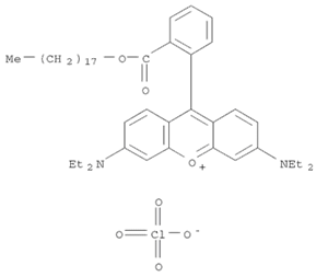 Xanthylium, 3,6-bis(diethylamino)-9-[2-[(octadecyloxy)carbonyl]phenyl]-, perchlorate (1:1)